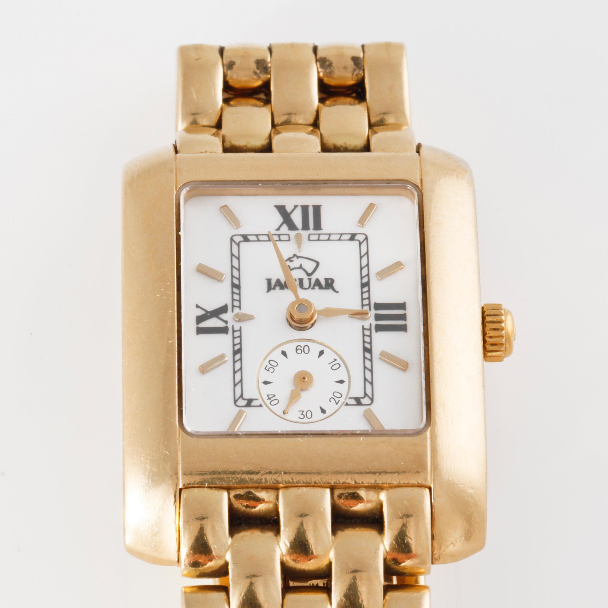 ARMBANDSUR, dam, 18K guld, Jaguar. Total vikt 82 g.
