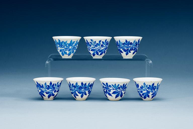 A set of 24 cups for turkish coffee, Imperial porcelain manufactory, period of Emperor Alexander II and Nicholas II.