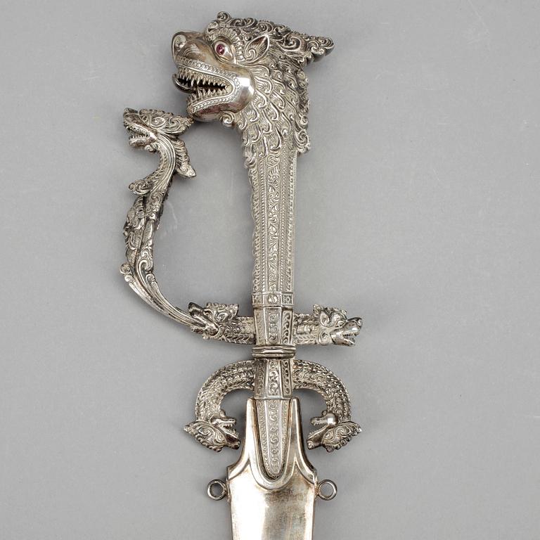 SABEL, silver, troligen Sri Lanka, 1900-tal.