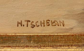 Hans Tschelan, På marknaden.