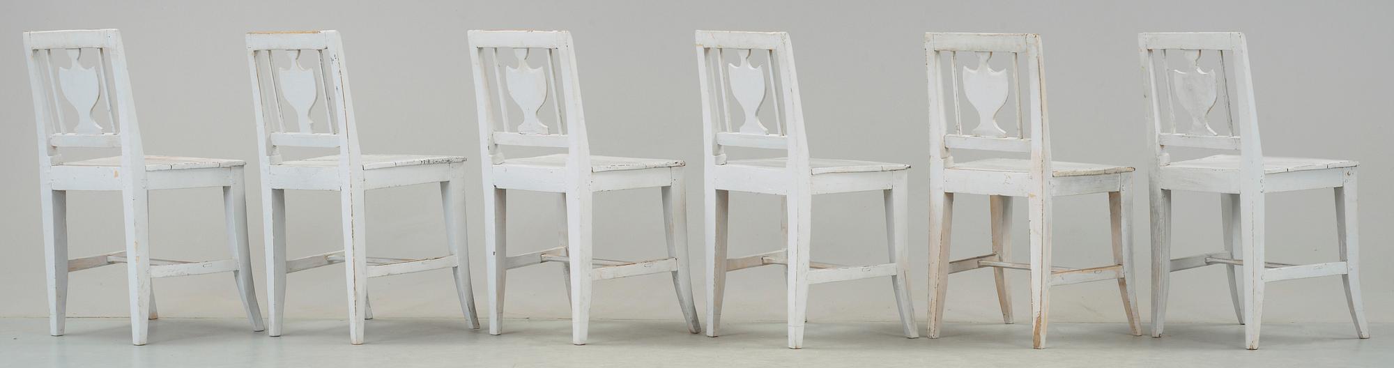 STOLAR, 6 st, allmoge, 1800-talets första hälft.