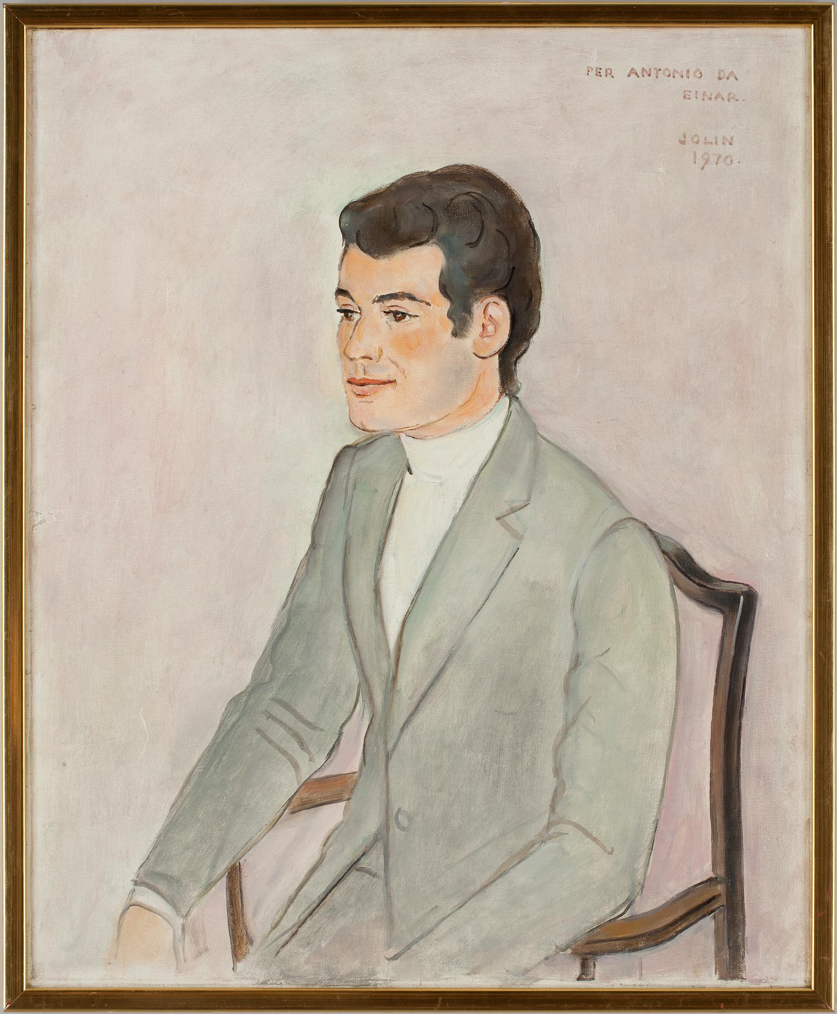 EINAR JOLIN, olja på duk, sign och dat 1970.