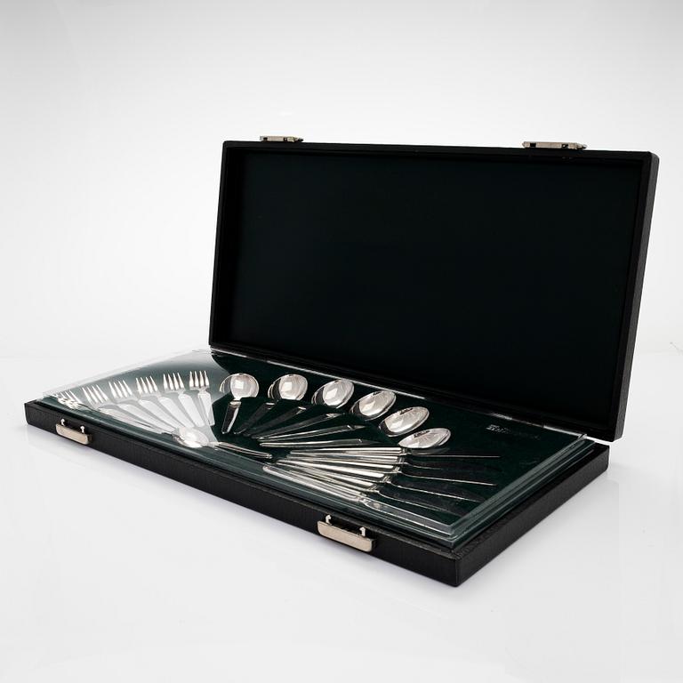 A 24-piece sterling silver cutlery set, 'Diplomat', Kultateollisuus Turku 1978.