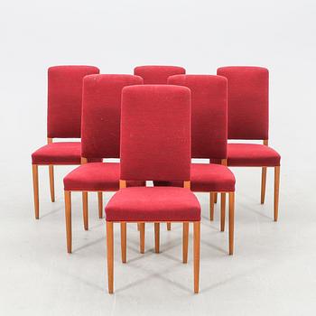 Carl Malmsten, six "Gustavus" chairs from Åfors Furniture Factory.