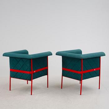 FÅTÖLJER, ett par. Design Thomas Sandell.