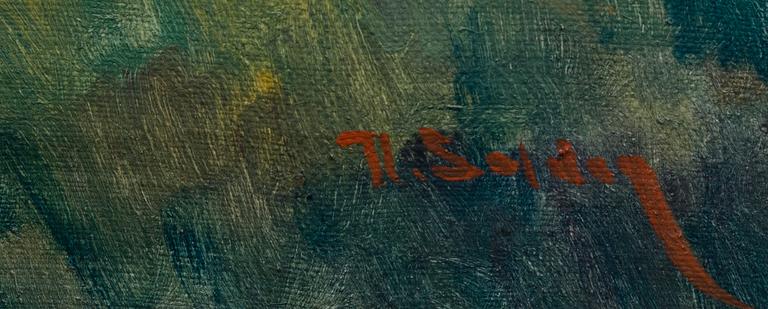 UUNO SOLDAN, öljy kankaalle, signeerattu.