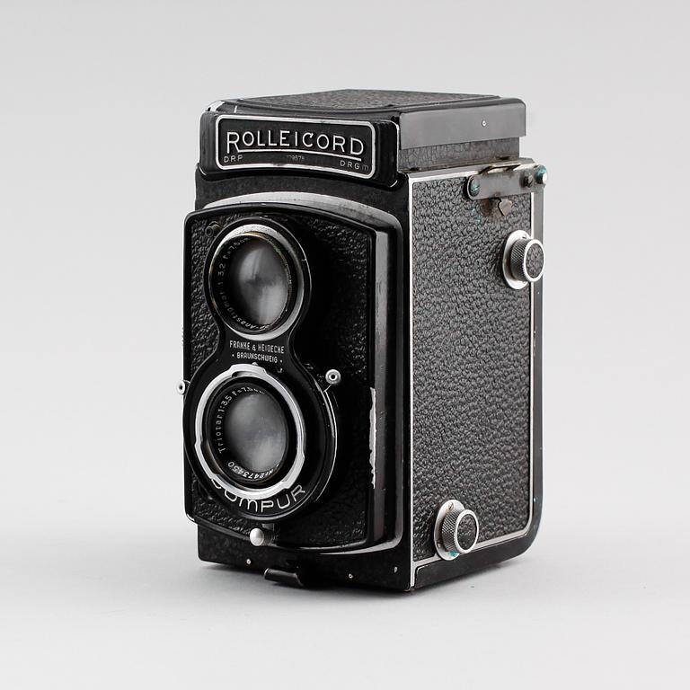 KAMERA, Rolleicord Compur, Franke & Heidecke, Braunschweig, 1900-talets första hälft.