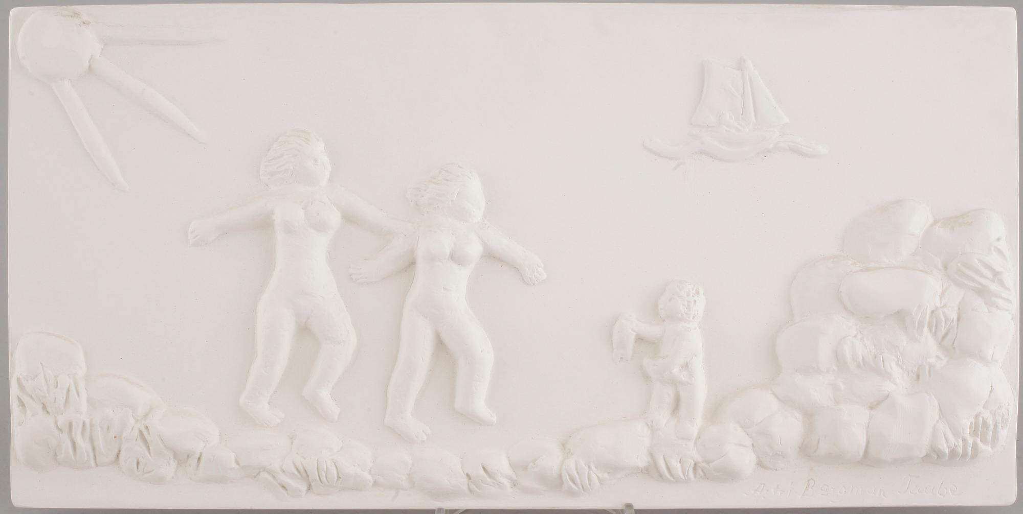 ASTRI BERGMAN-TAUBE, 6 stycken väggreliefer ur serien Änglamark, signerade och numrerade 1600.