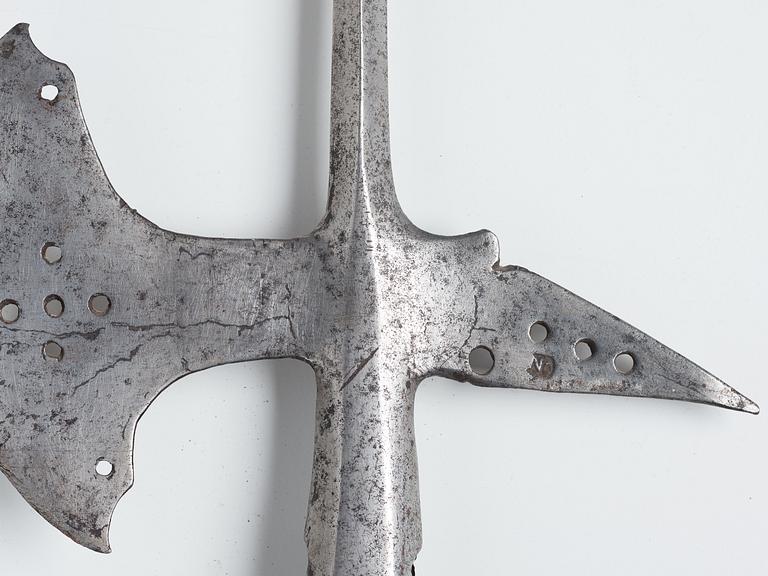 HILLEBARD, tillverkad i Arboga cirka 1570-1590.