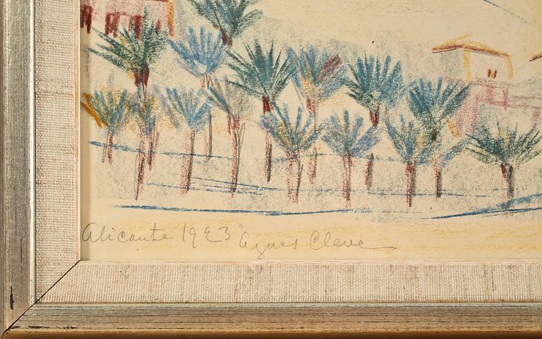 AGNES CLEVE, teckning, sign o dat 1923.