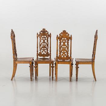 TEN LATE 19TH CENTURY CHAIRS.