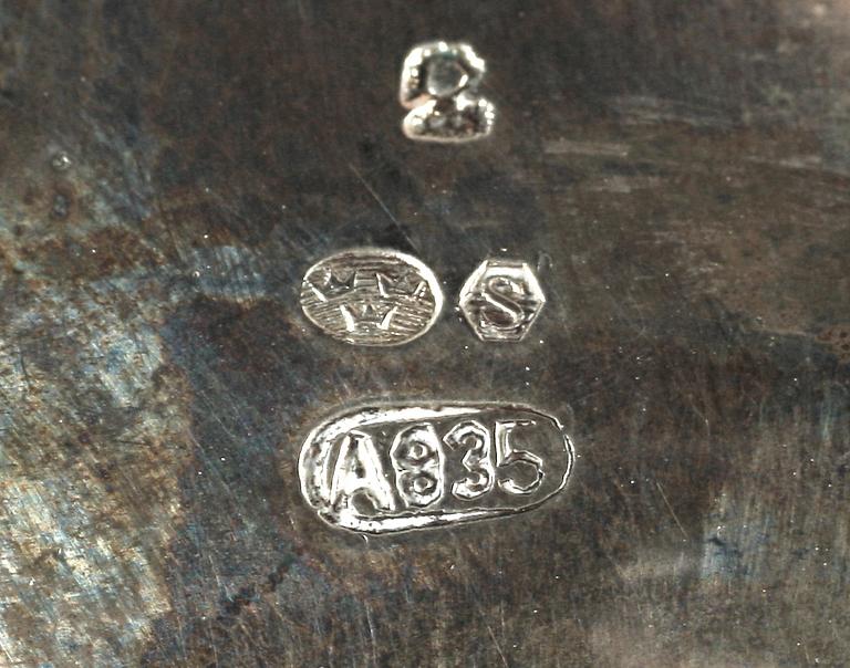 PARTI SILVER, 6 delar. Div mästare 1800/1900-tal.