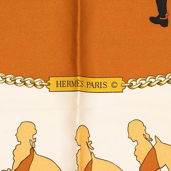 Hermès, a 'Manège' silk scarf.