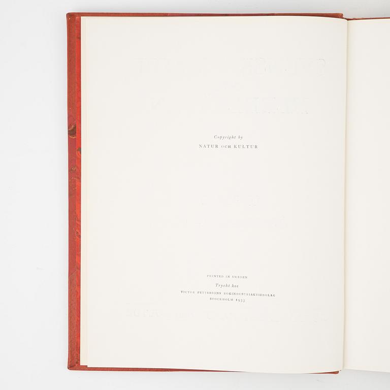 Bokverk, Svenska slott och herresäten, ny samling, 3 + 1 volymer, Natur och Kultur, Stockholm, 1932-1934.