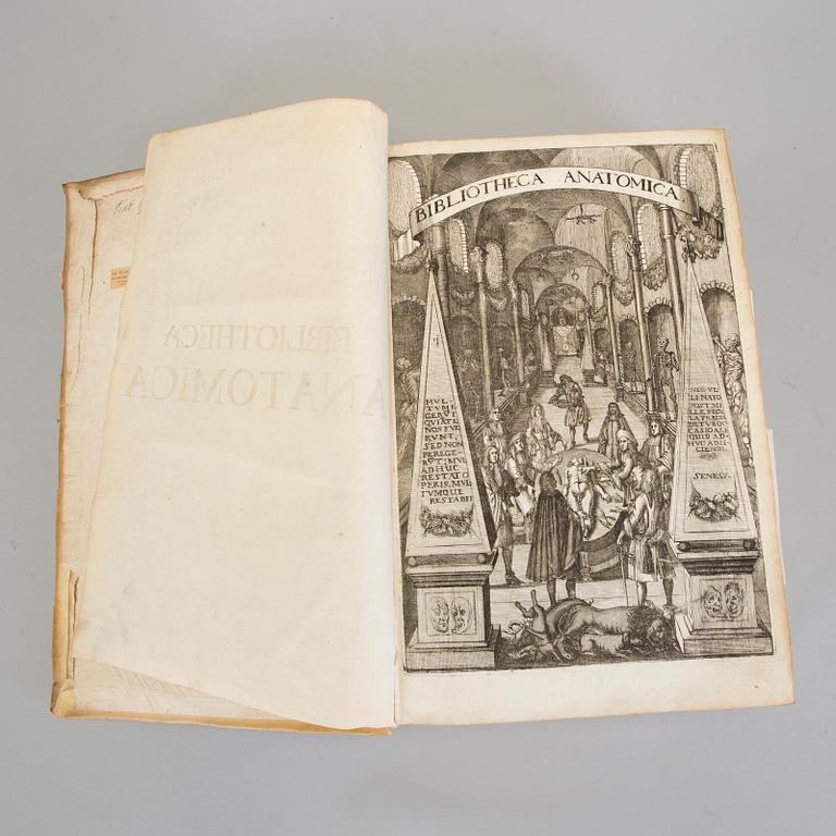 BOOKS, Daniel LE CLERC & Iacbous MANGETUS, Bibliotecha Anatomica Theasaurus, Chovet, Geneve, 1685.