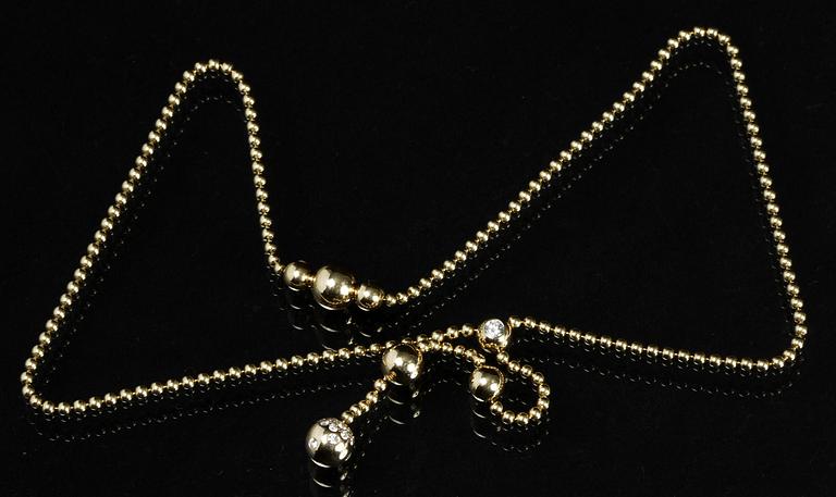 COLLIER, 18K guld samt diamanter, Cartier.