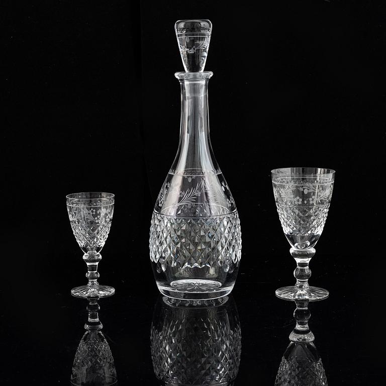 Fritz Kallenberg, glasservis, 26 delar, "Elvira Madigan" Kosta och Kosta Boda.