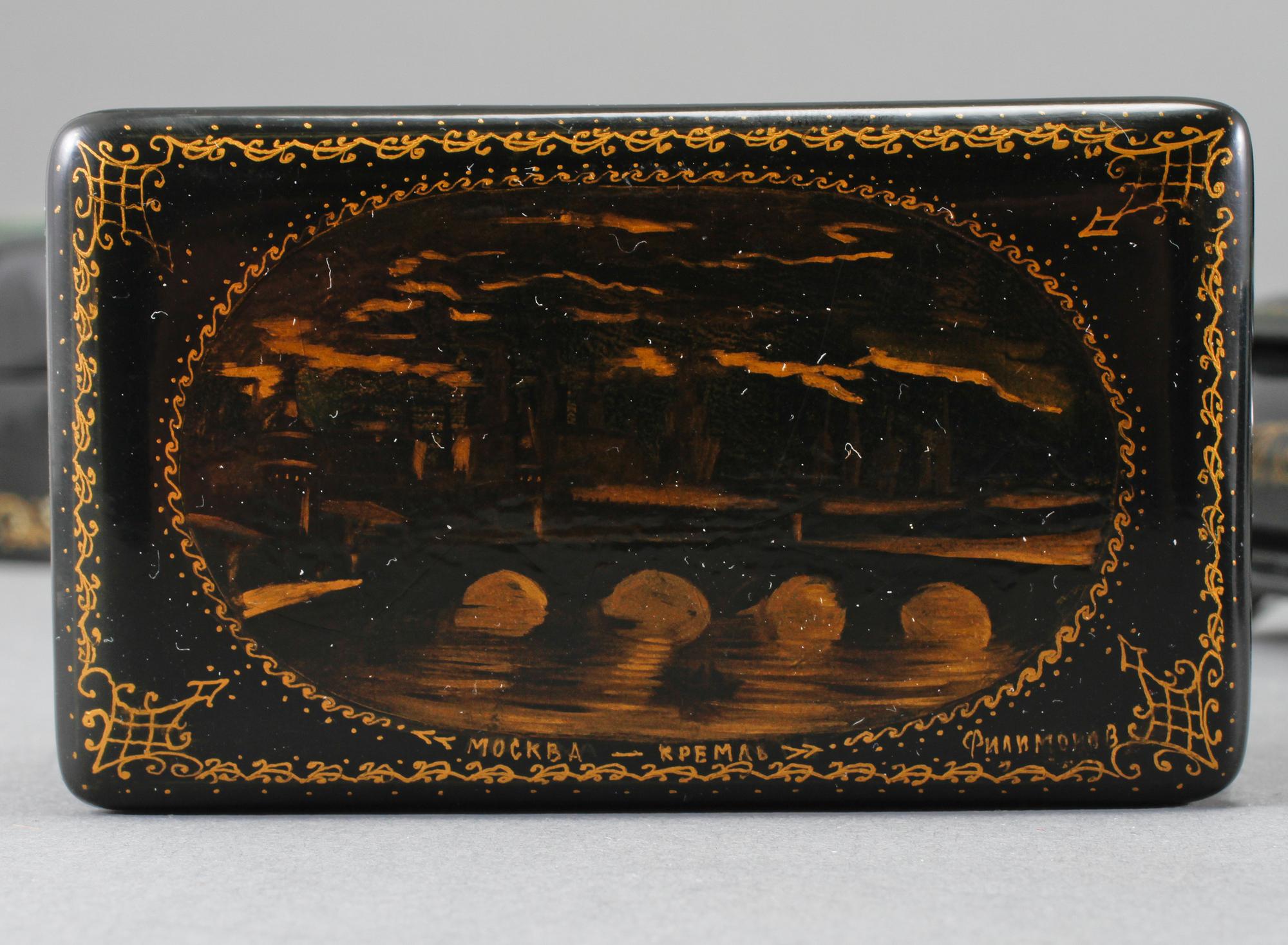 LACKASKAR, 9 st, Ryssland, 1900-talets andra hälft.