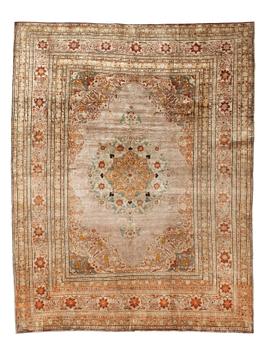 1253. ANTIQUE SILK TABRIZ. 158,5 x 119,5 cm.