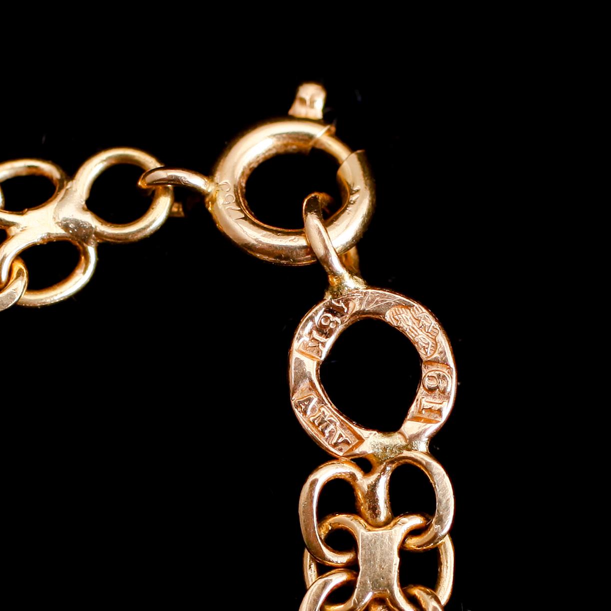 HALSBAND, 18 k guld, svenska stämplar. Vikt ca 20 g.
