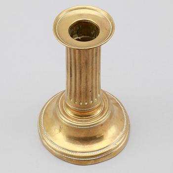 LJUSSTAKE, brons, gustaviansk, 1700-tal.