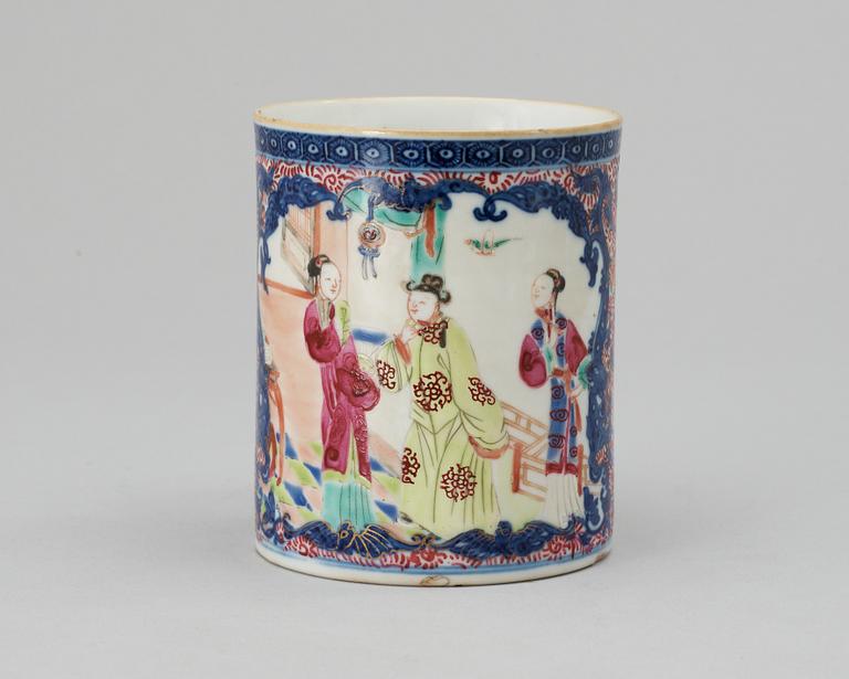 A polychrome jar, Qing dynastin. Qianlong (1736-95).