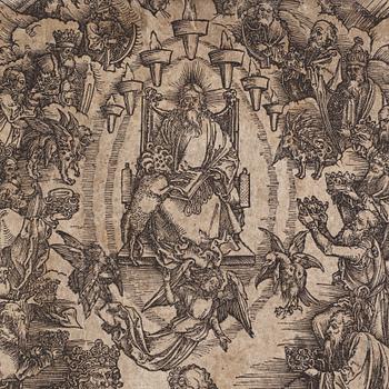 Albrecht Dürer, “Saint John before God and the Elders ", troligen 1500-tal.