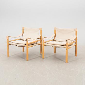Arne Norell, Armchairs "Sirocco" a pair, Sven Larsson's Furniture Shop Malmö, second half of the 20th century.
