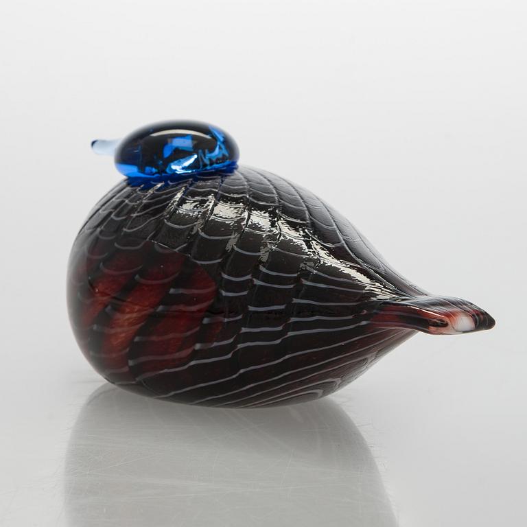 Oiva Toikka, lasilintu, signeerattu Oiva Toikka Nuutajärvi Notsjö Turun Sanomat.