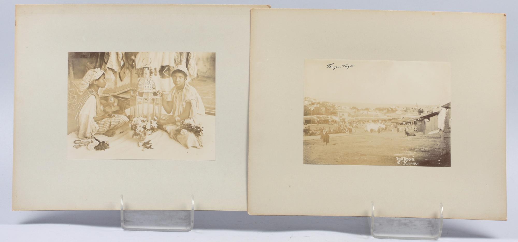PARTI FOTOGRAFIER, 10 st, Tanger, Marocko, sent 1800-tal.