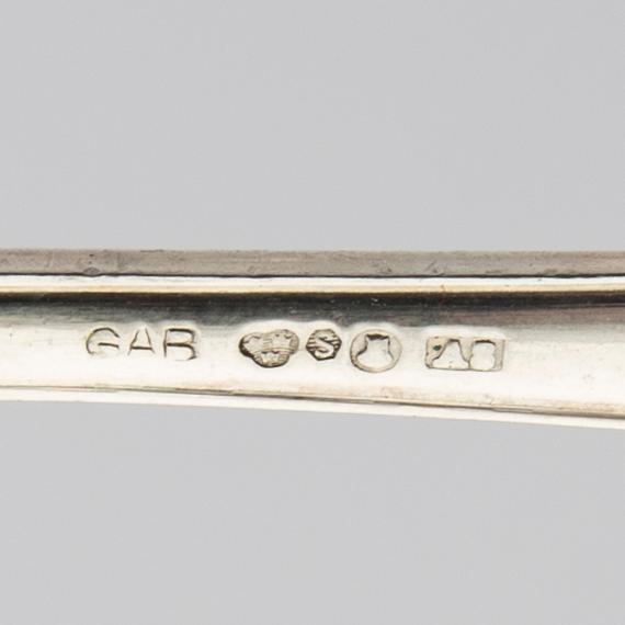 Bestick 80 dlr "Vasa" silver GAB Stockholm 1920-30-tal.