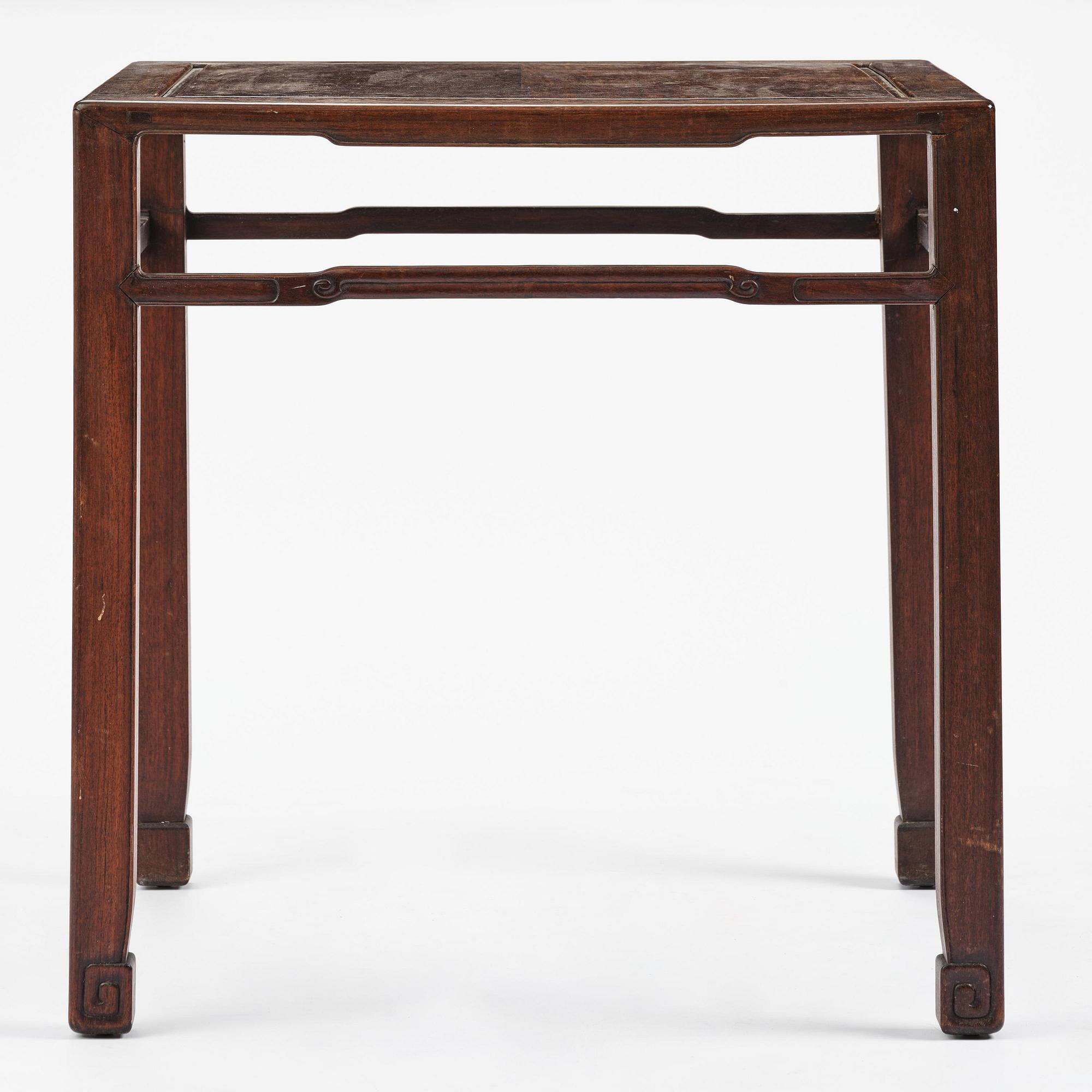 A hardwood table, Qing dynasty.