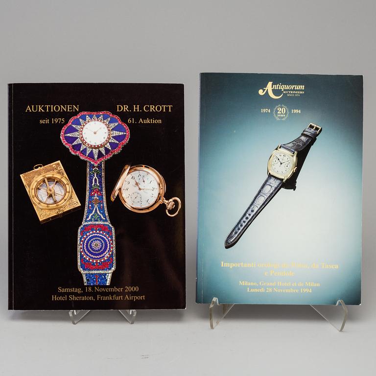 KLOCKLITTERATUR, 9 st, bl.a. Automatic-Armbanduhren aus der Schweiz: Uhren, die sich selber aufziehen.