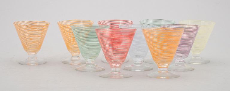 MARTINIGLAS, 10 st, "Party", Bengt Orup, Johansfors.
