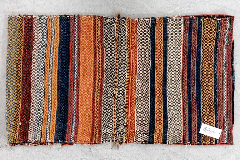 A semiantique/antique Kashgai sadle bag ca 109x62 cm.