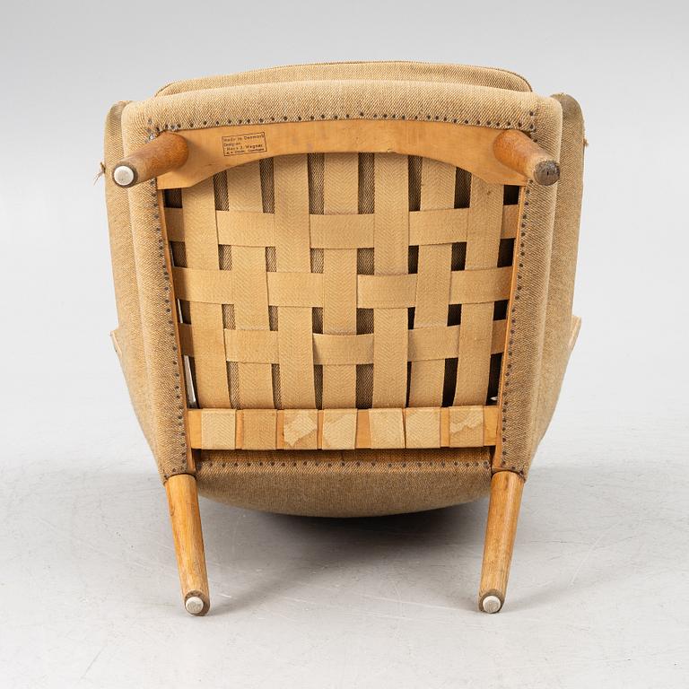 Hans J. Wegner, fåtölj "Bamse/Papa Bear", AP-stolen, Danmark, 1950-60-tal.