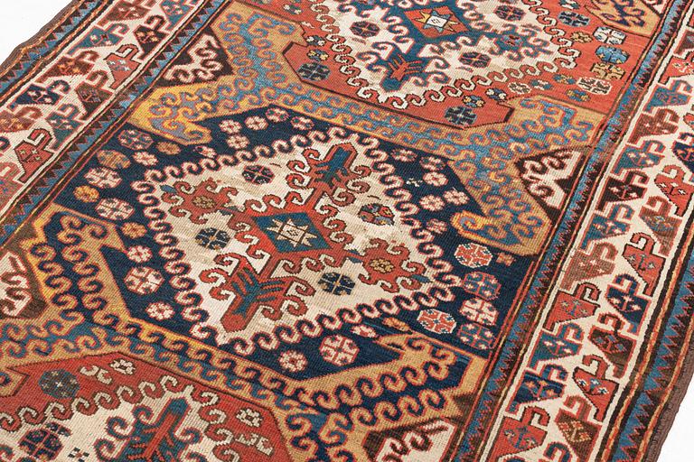 An antique Borchalou Kazak rug, south Caucasus, c. 227 x 137 cm.