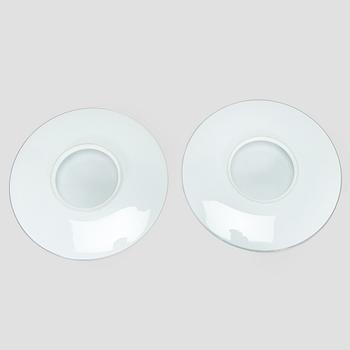Arne Jacobsen, a pair of 1960's 'AJ-Eklipta' ceiling/wall lamps, for Louis Poulsen/licensed manufacturer Orno, Stockmann.