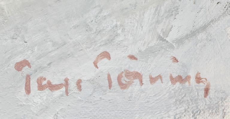 TAGE TÖRNING, olja på duk, signerad.