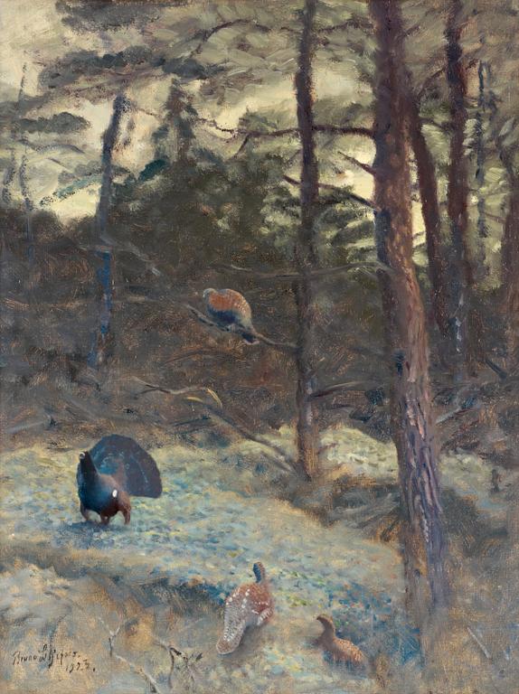 Bruno Liljefors, "Tjäderspel" (Capercaillie's calls).