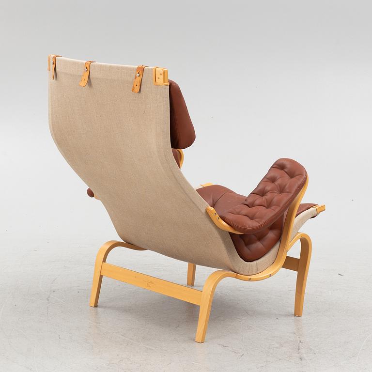 Bruno Mathsson, armchair with footstool, "Pernilla", DUX.