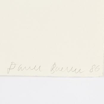 Donald Baechler, etching, signed and numbered AP IV, dated -86.