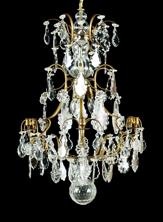 LJUSKRONA, barockstil, 1900-talets senare del. Höjd ca 85 cm.
