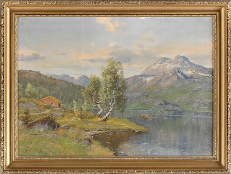 HALVOR HALVORSEN, olja på duk. Signerad.