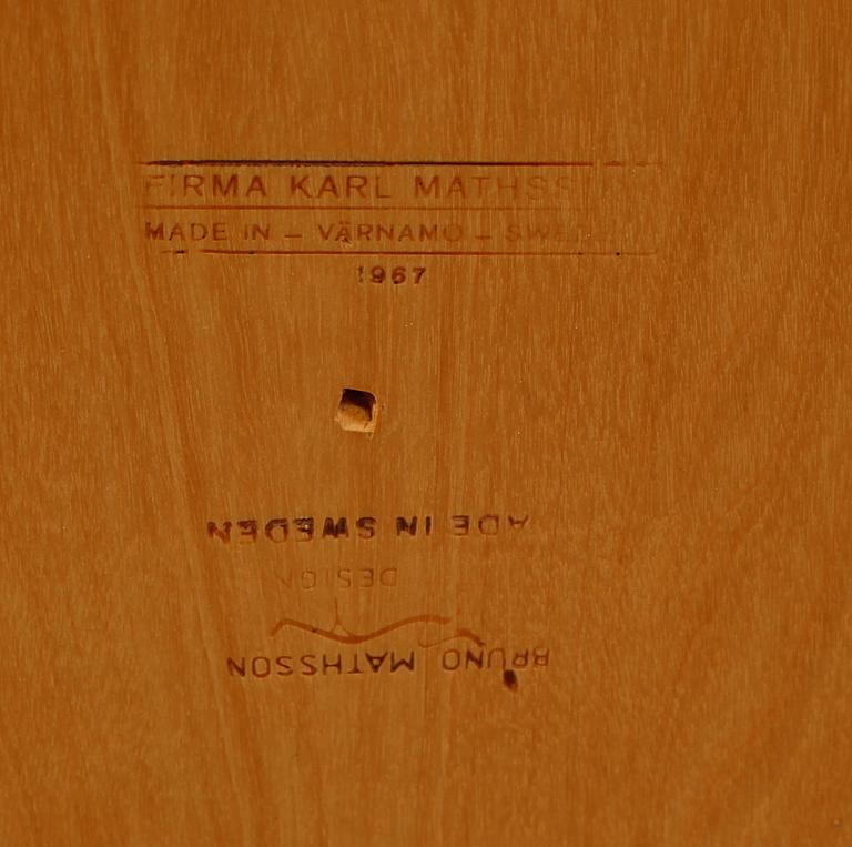 SOFFBORD, Bruno Mathsson, Firma Karl Mathsson, Värnamo, 1967.