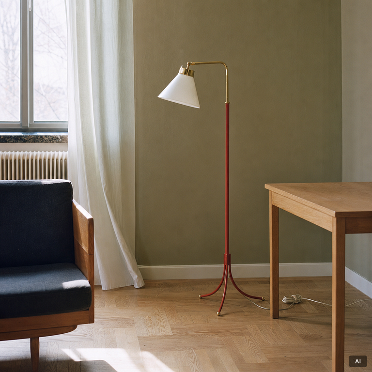 Josef Frank, a model G1842 floor lamp, Firma Svenskt Tenn, Sweden.