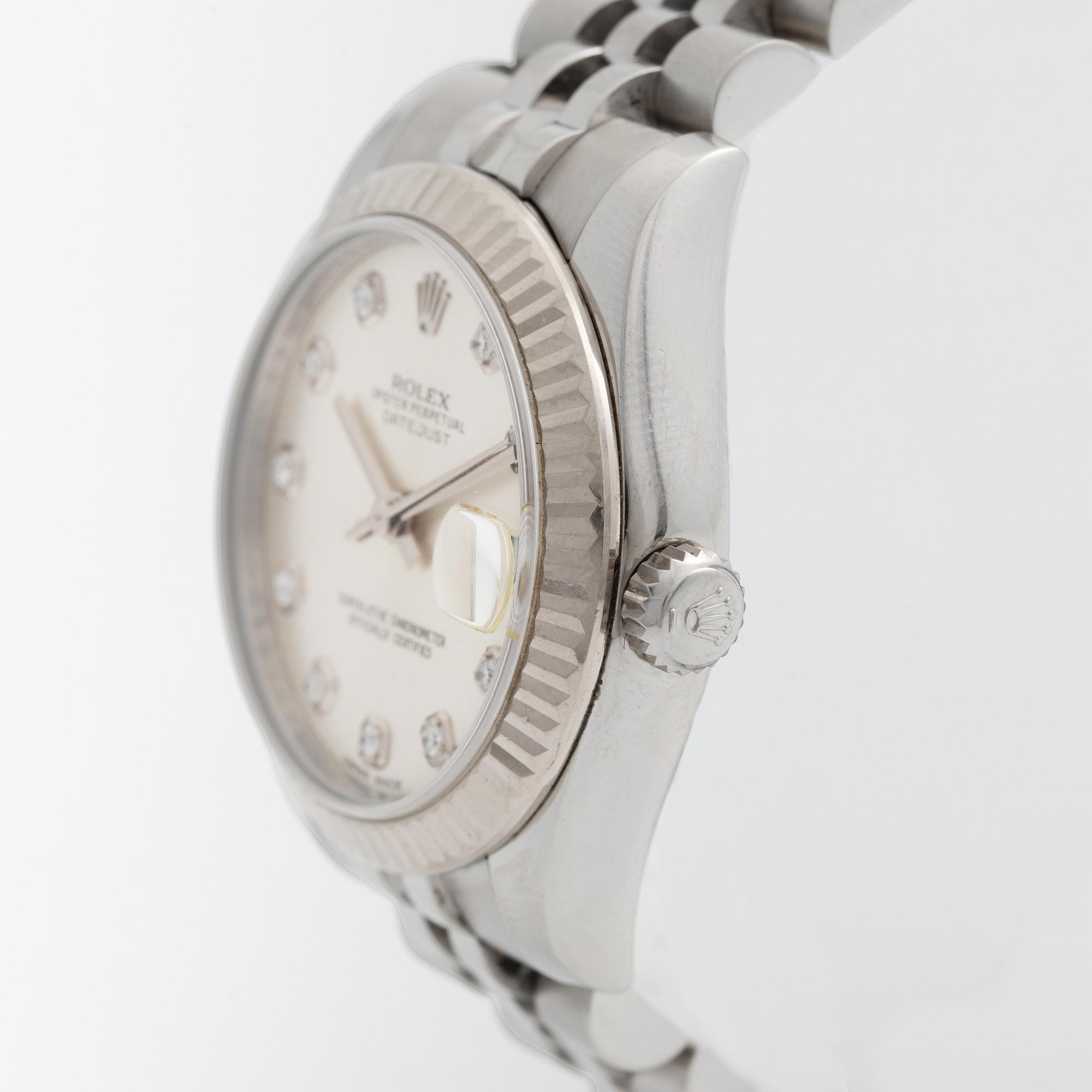 Rolex, Oyster Perpetual, Datejust 31, wristwatch, 31 mm.
