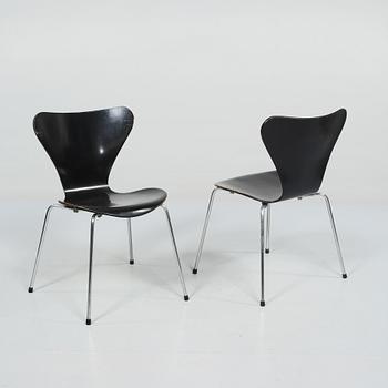 STOLAR, 4 st, "Sjuan", Arne Jacobsen, Fritz Hansen, Danmark, 1979.