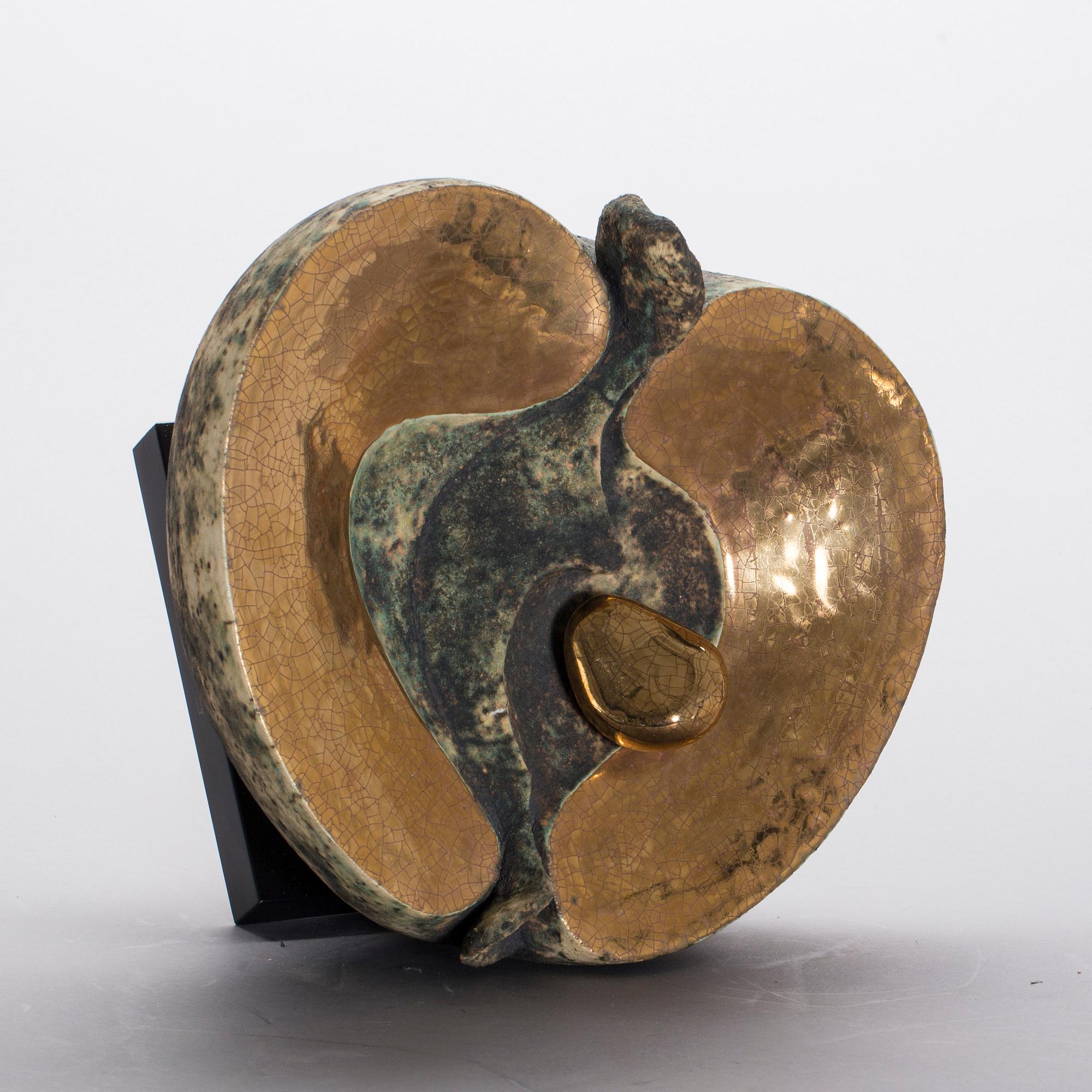 ALF EKBERG, skulptur, stengods, signerad.