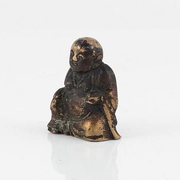 A bronze scultpure/scroll weight, Qing dynasty, 19th Century.